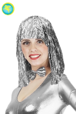 PARRUCCA FILI LUREX ARGENTO